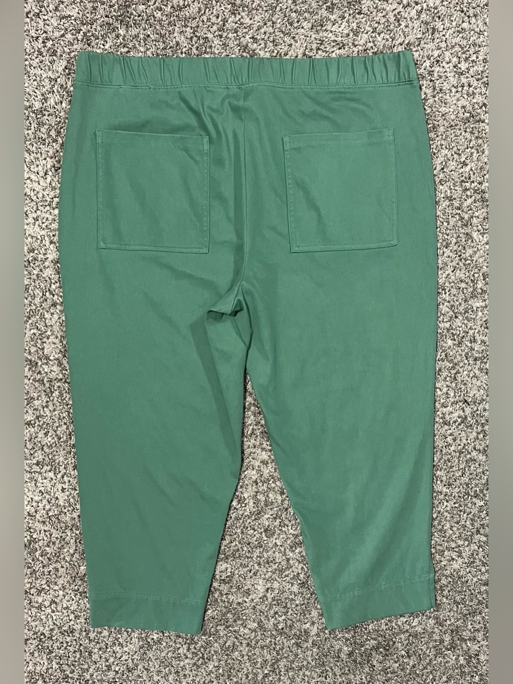 Denim & Co. Comfy Knit Air Petite Straight Crop Pant with Side Slits! Size LP. - Picture 5 of 15